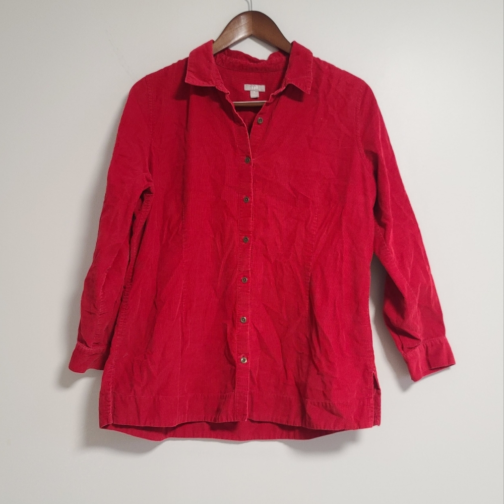 J jill courdory button up top
